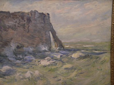 モントセラト美術館のクロードモネ作のポルトダヴァル 作： Claude Monet